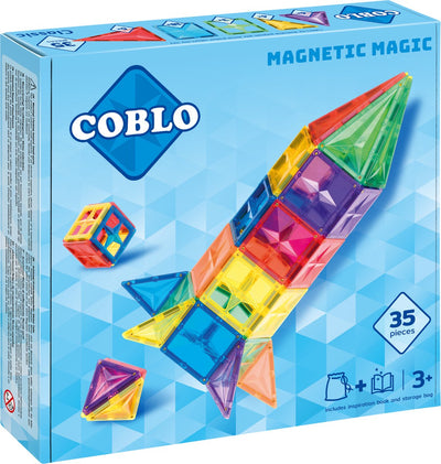 COBLO Classic Magnetisch Speelgoed 35-delig met Opbergzak