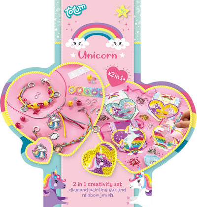 Totum 2-in-1 Eenhoorn Koffer voor Creatief Spel