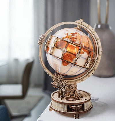 Robotime Luminous Globe ST003 - Houten Wereldbol Maquette