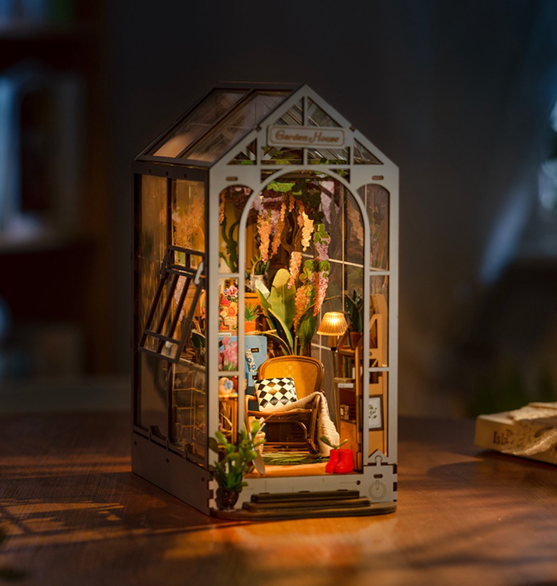 Robotime Rolife Boekhoek Miniatuur Tuin Huis - TGB06 DIY