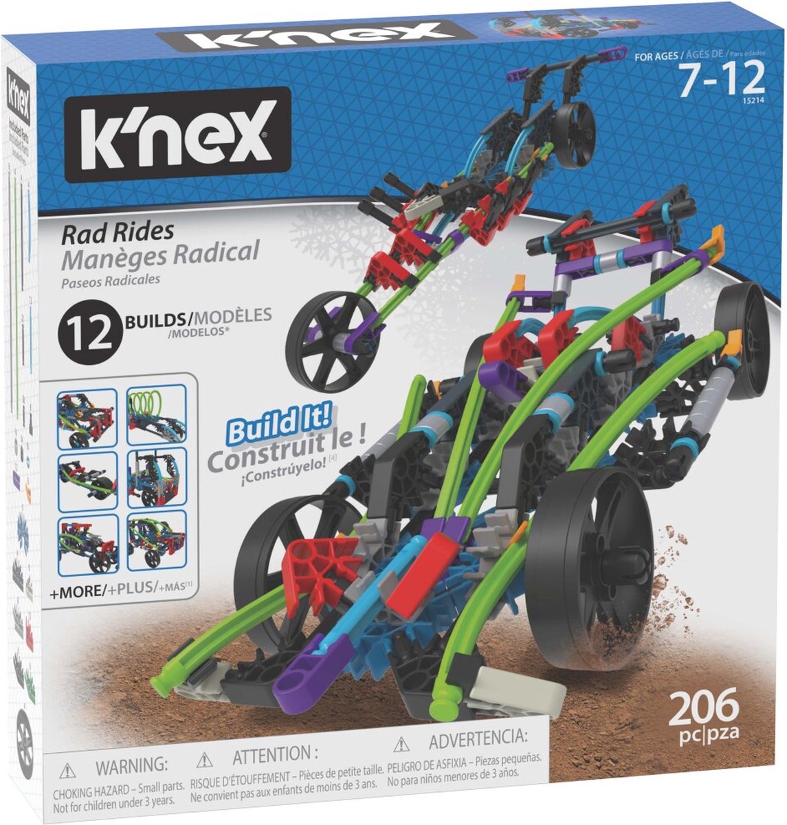 K'NEX Robuuste & Snelle Voertuigen Bouwset - 12 Modellen