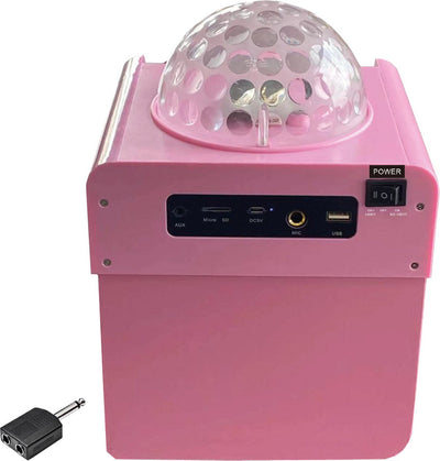 N-GEAR Disco Block 410 Karaoke Set met 2 Microfoons - Roze
