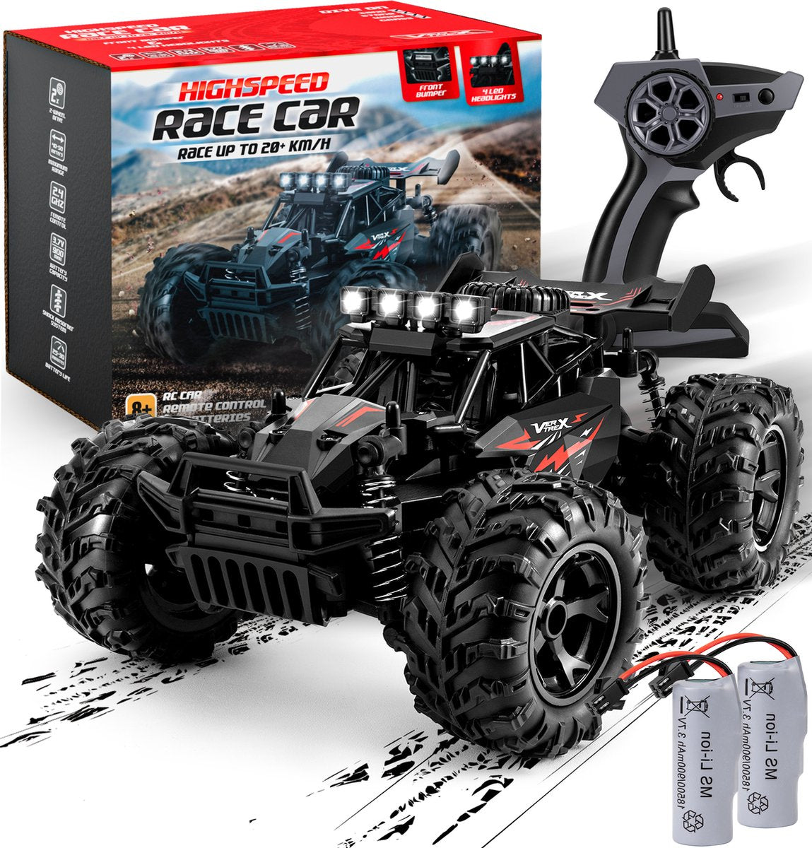 VERTREX Turbo V12 RC Auto voor Volwassenen & Kinderen