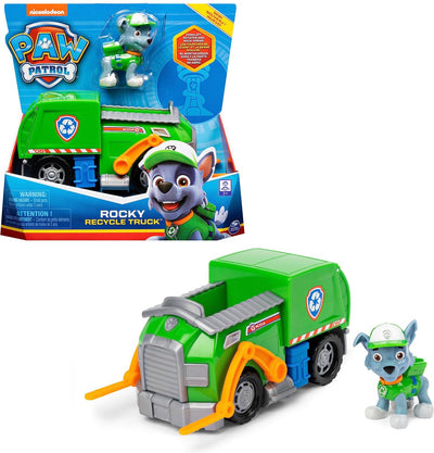 PAW Patrol Rocky's Recycleerwagen met Verzamelbare Figuur