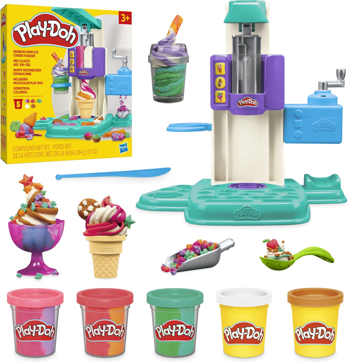 Play-Doh Softijs Speelset Regenboog