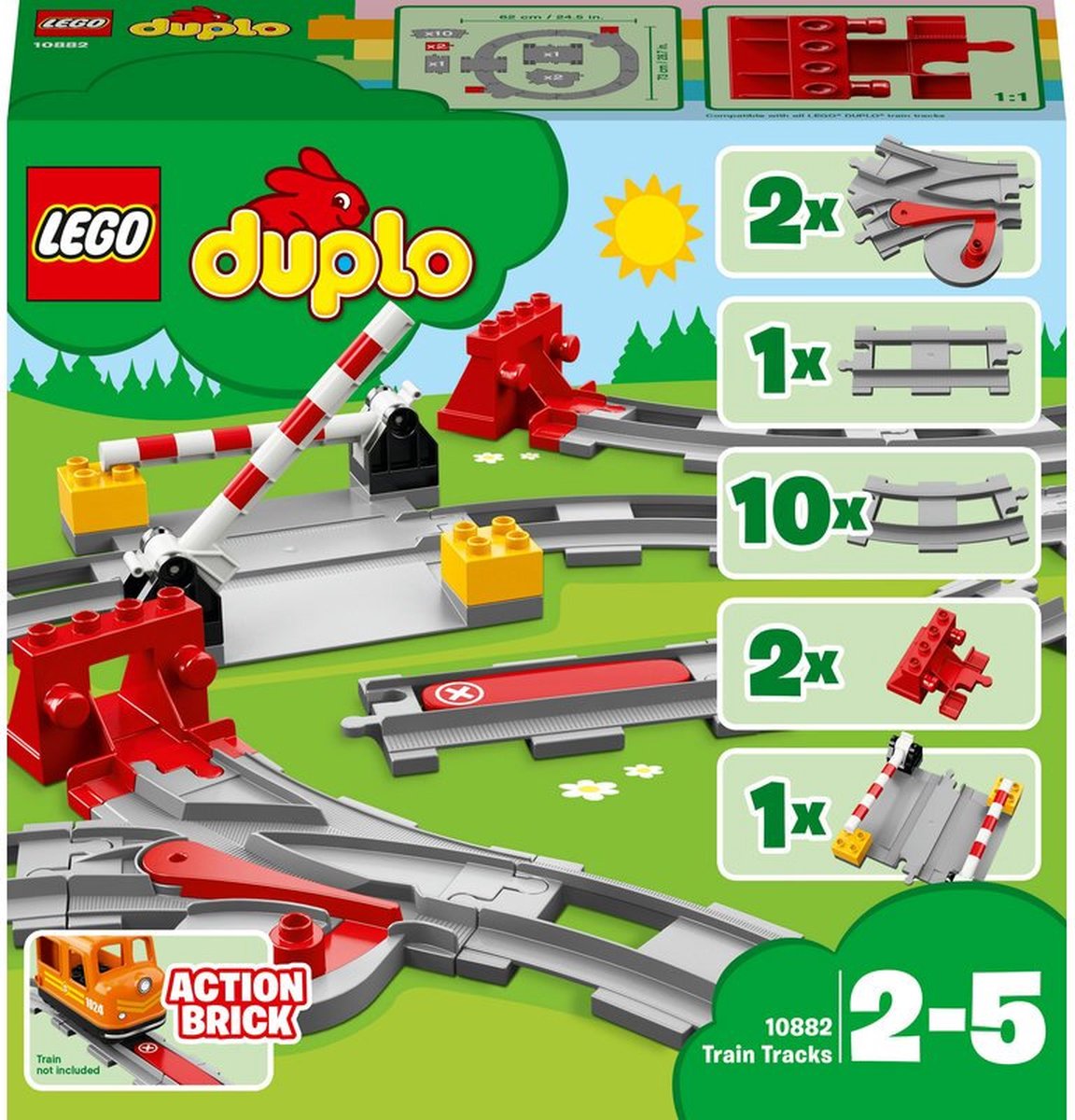 LEGO DUPLO Mijn Stad Treinrails - 10882