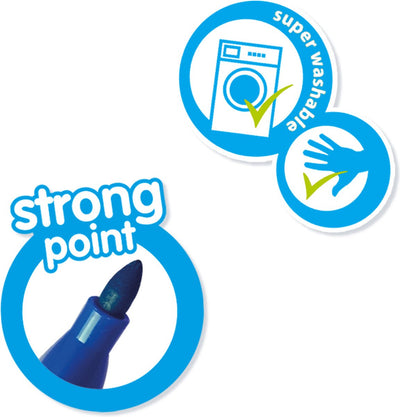 SES Ik Leer Driehoek Grip Stiften - Ergonomisch - 12 Kleuren