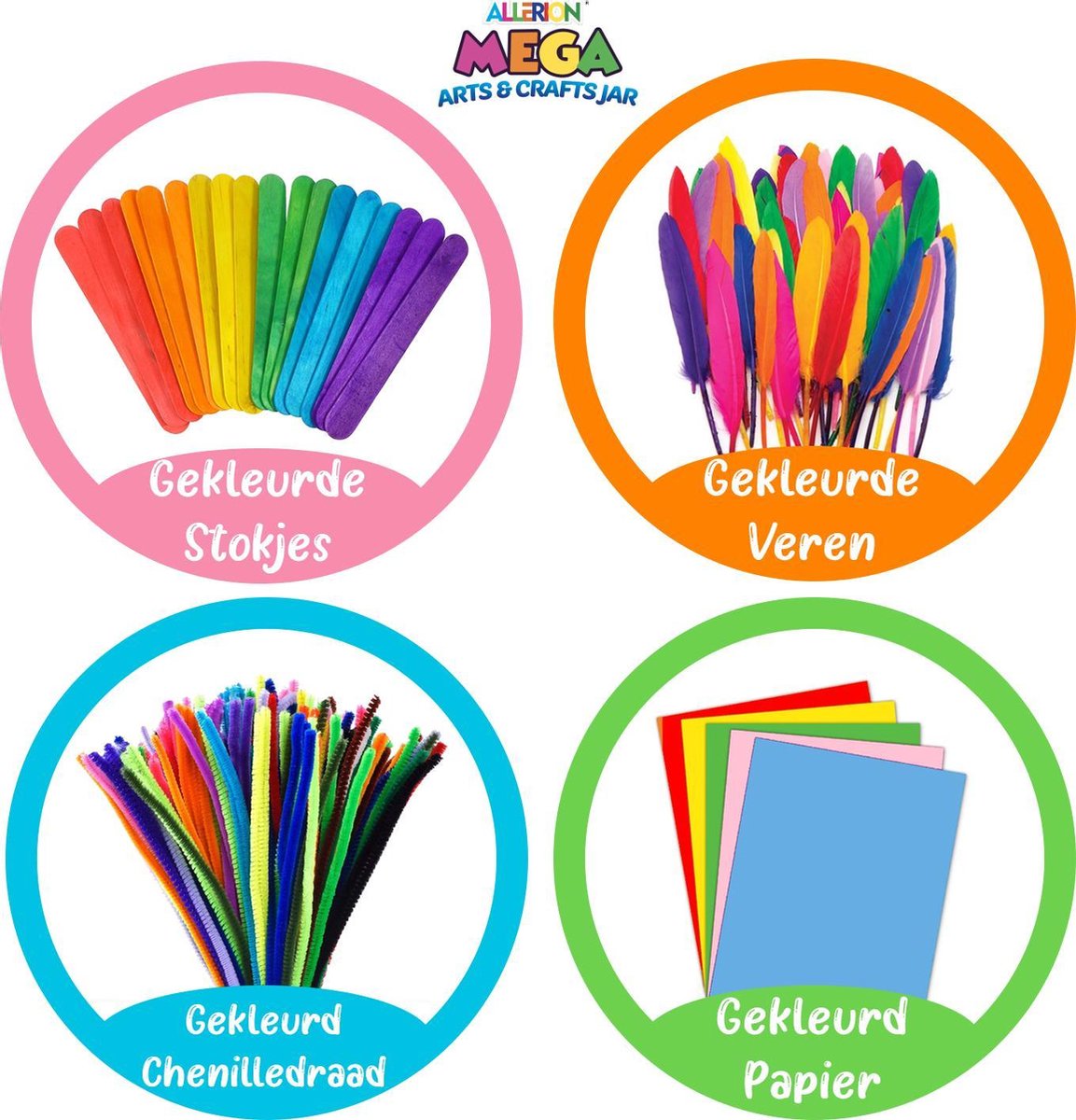 Allerion® Complete Ambachtelijke Knutselset - 375 Accessoires