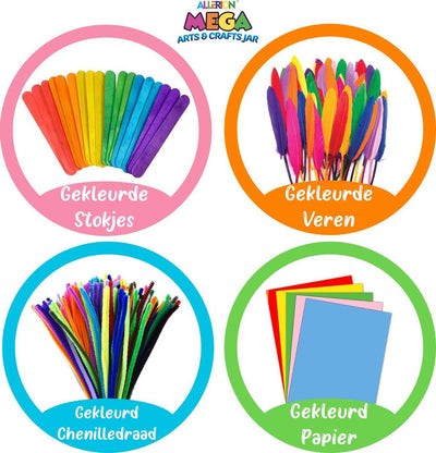 Allerion® Complete Ambachtelijke Knutselset - 375 Accessoires