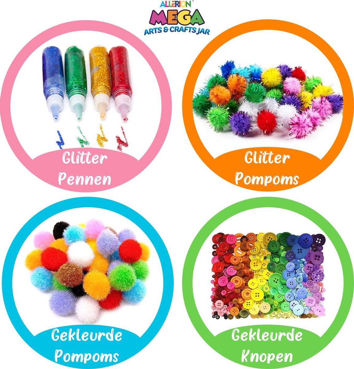 Allerion® Complete Ambachtelijke Knutselset - 375 Accessoires