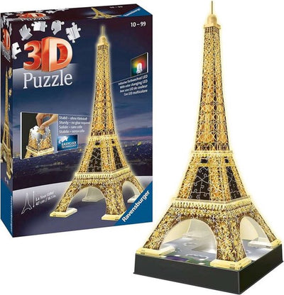 Ravensburger Eiffeltoren bij Nacht 3D Puzzel - 216 Stukjes