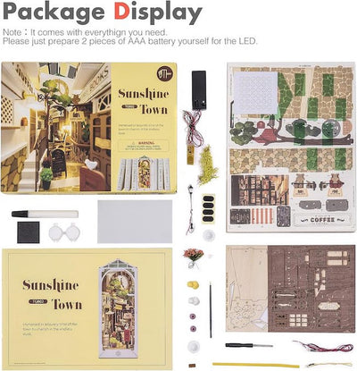 Robotime Sunshine Town Houten Miniatuurhuis - TGB02