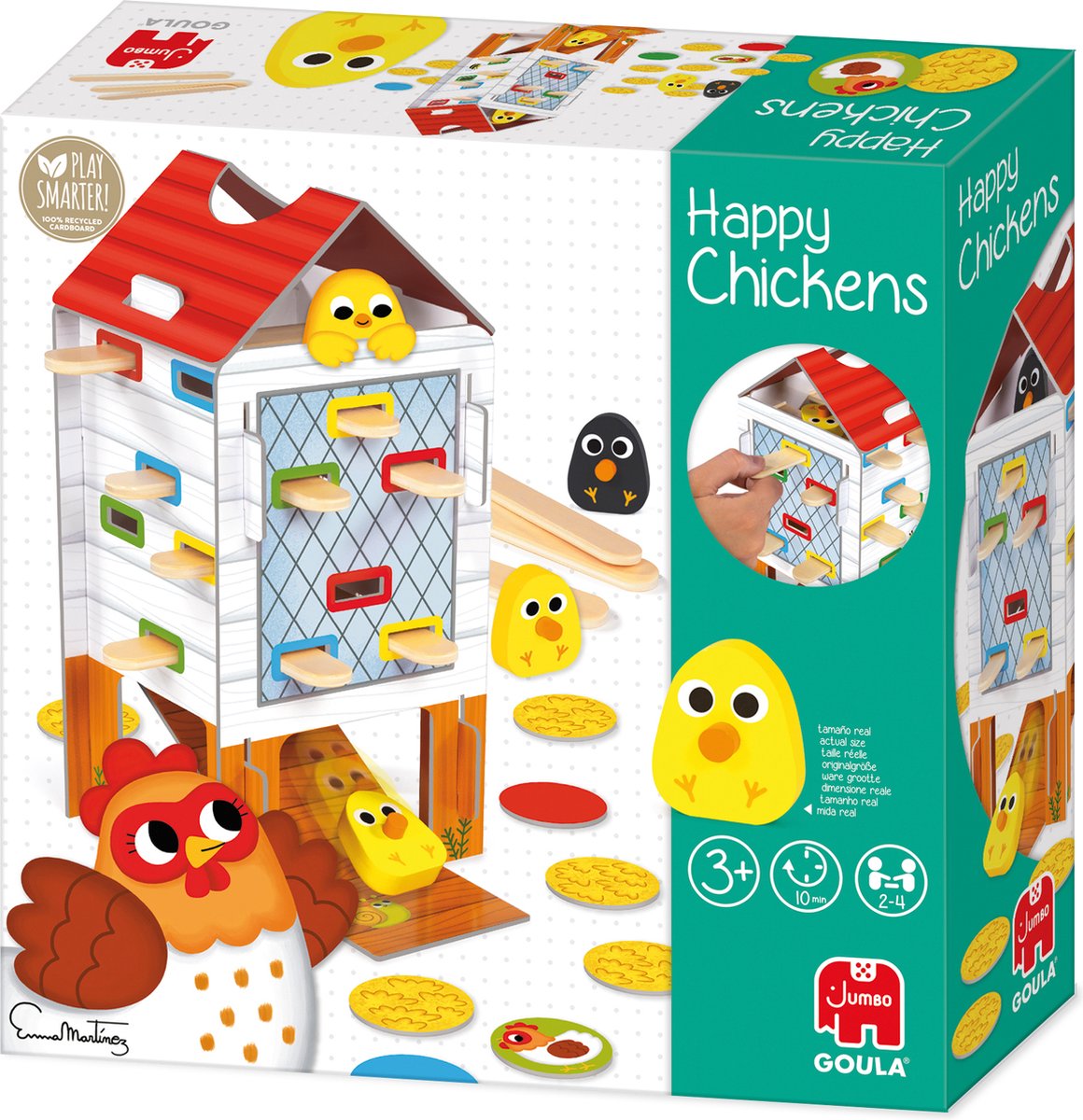 Goula Vrolijke Kip Houten Activiteitenspel