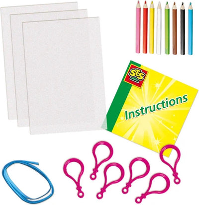 SES Creatieve Sleutelhanger met Krimpfolie