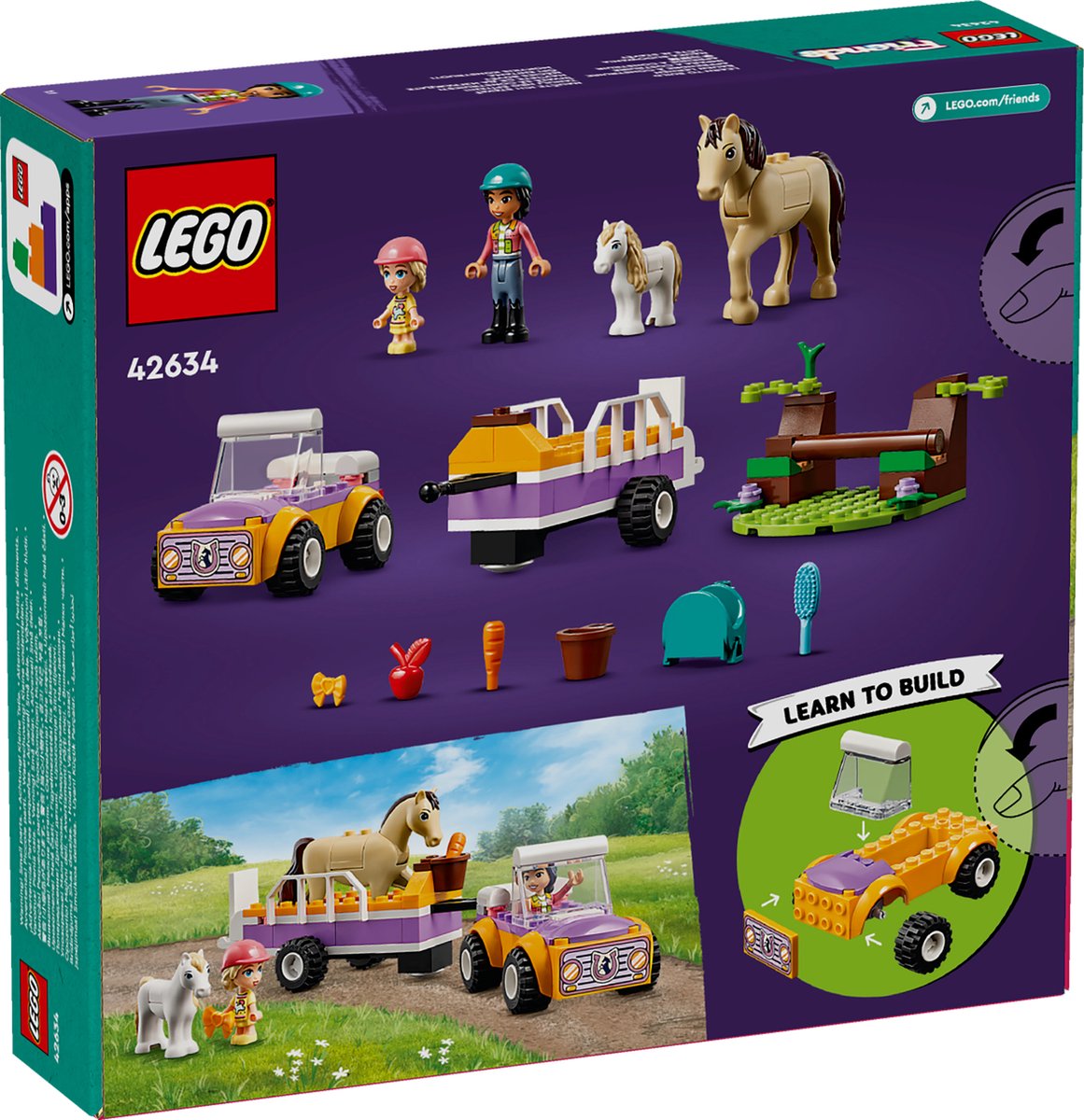 LEGO Friends Paarden- en Ponytrailer - 42634