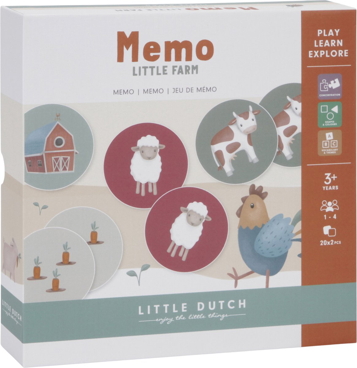 Little Dutch Little Farm Memo Spel FSC