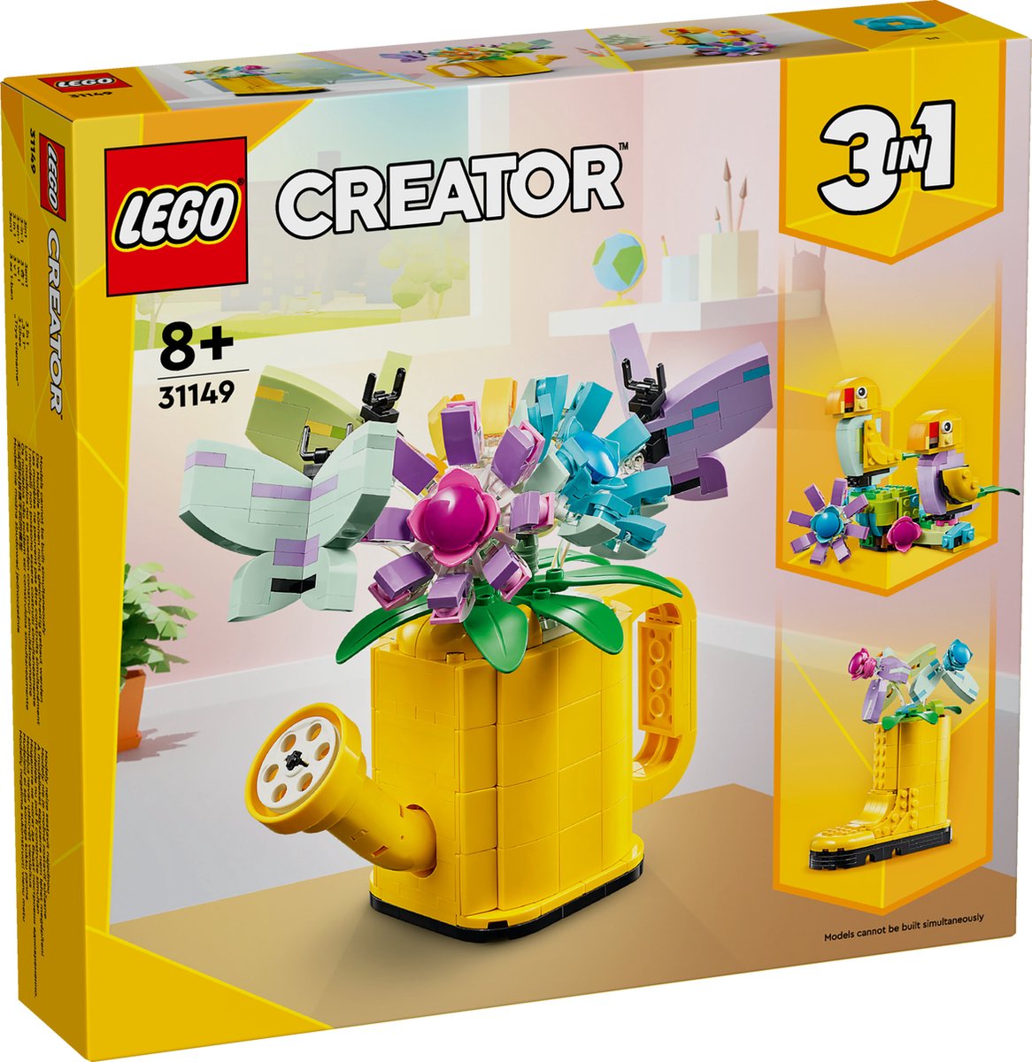 LEGO Creator 3in1 Bloemen in een Gieter - 31149