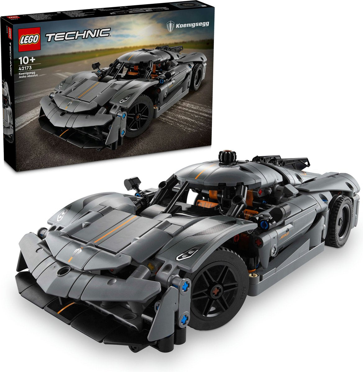 LEGO Technic Koenigsegg Jesko Hypercar Grijs - 42173