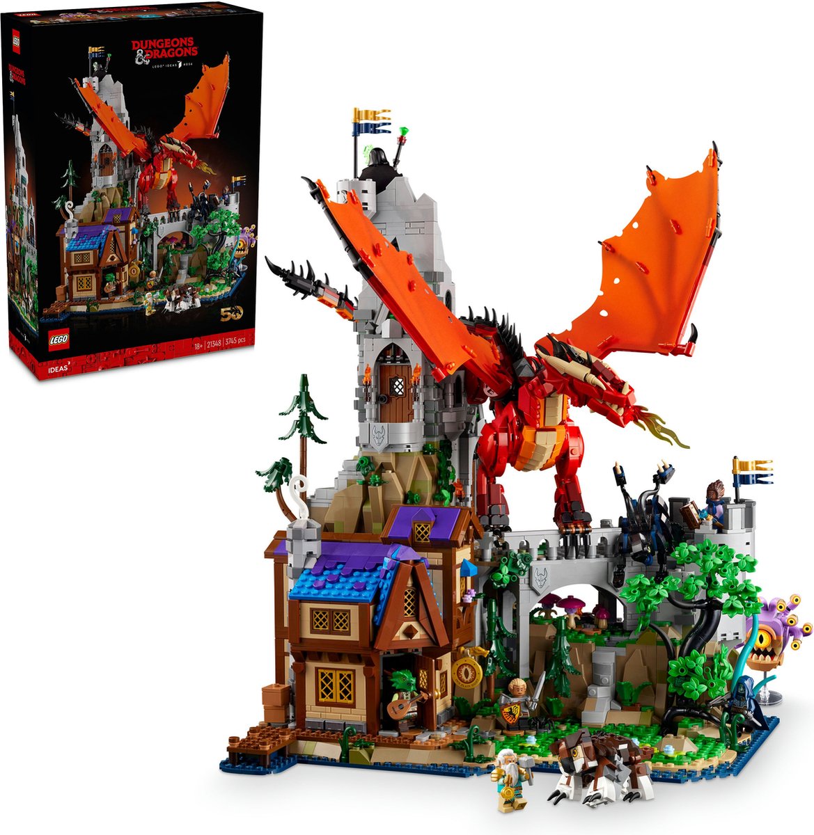 LEGO Ideas Dungeons & Dragons Rode Draak Avontuur - 21348