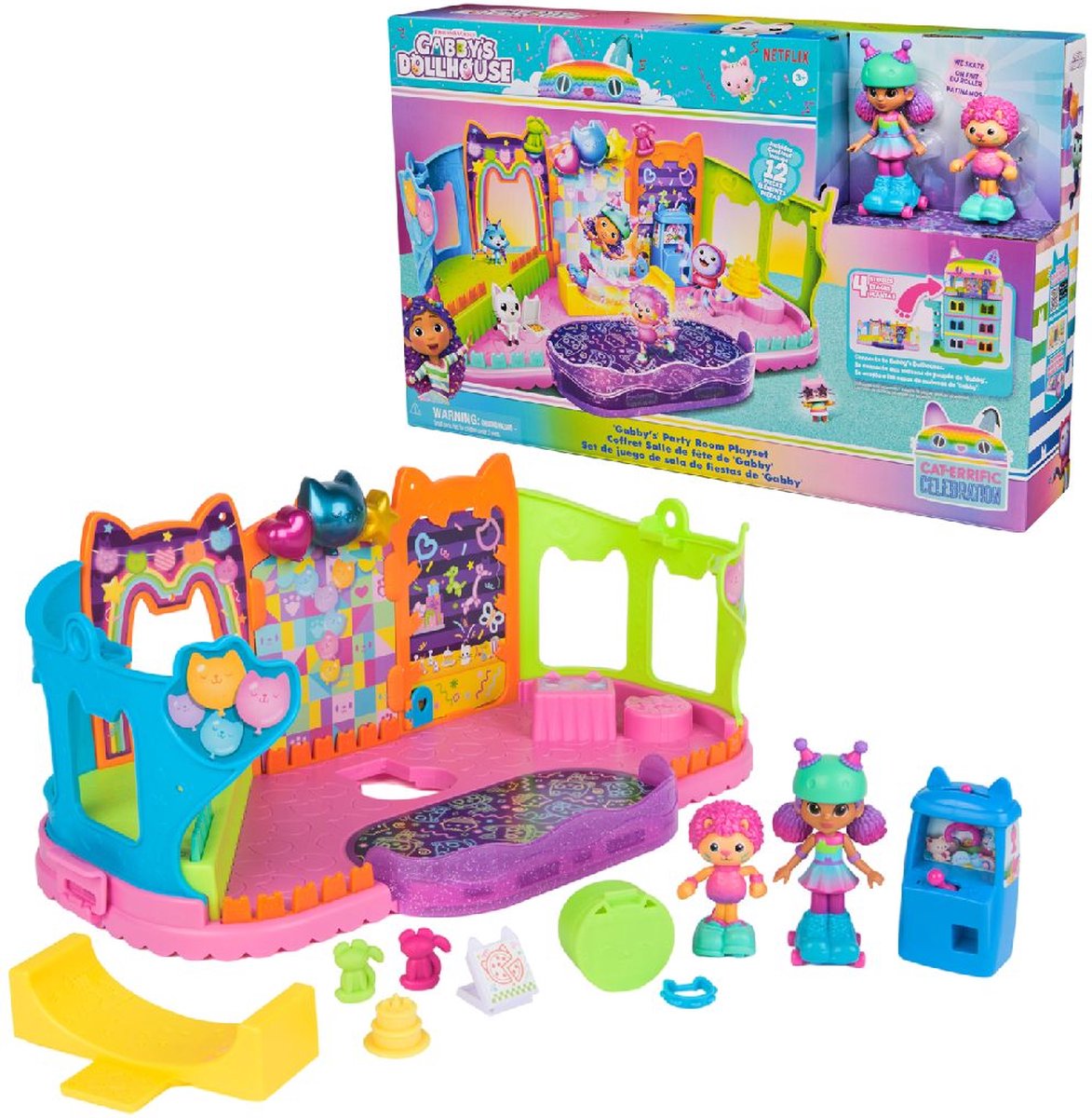 Gabby's Poppenhuis Feestzolder met Unieke Speelfiguren