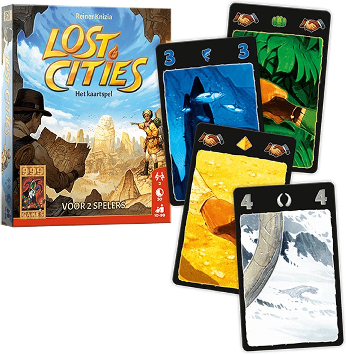 999 Games Lost Cities Kaartspel voor Avonturiers