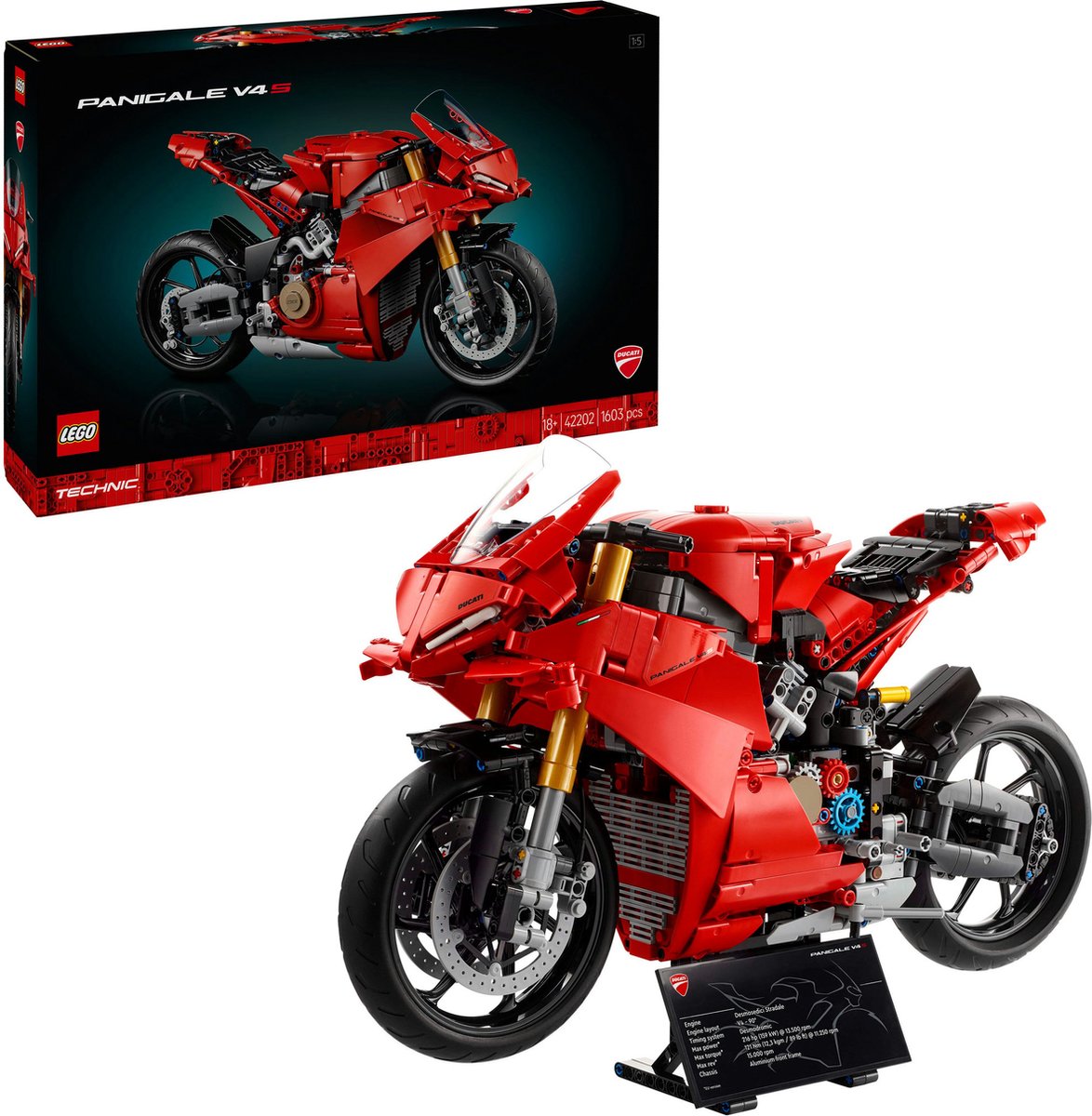 LEGO Technic Ducati Panigale V4 S Motorfiets - 42202