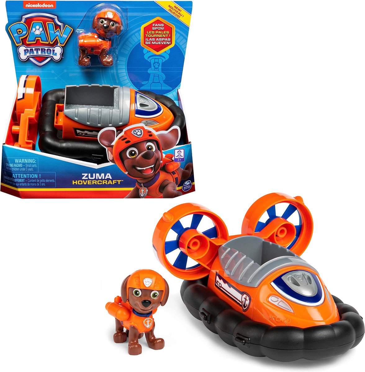 PAW Patrol Zuma's Aéroglisseur met Verzamelbare Figurine