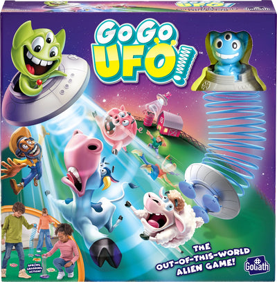 Goliath Go Go UFO Kinderspel - Vang de Boerderijdieren!