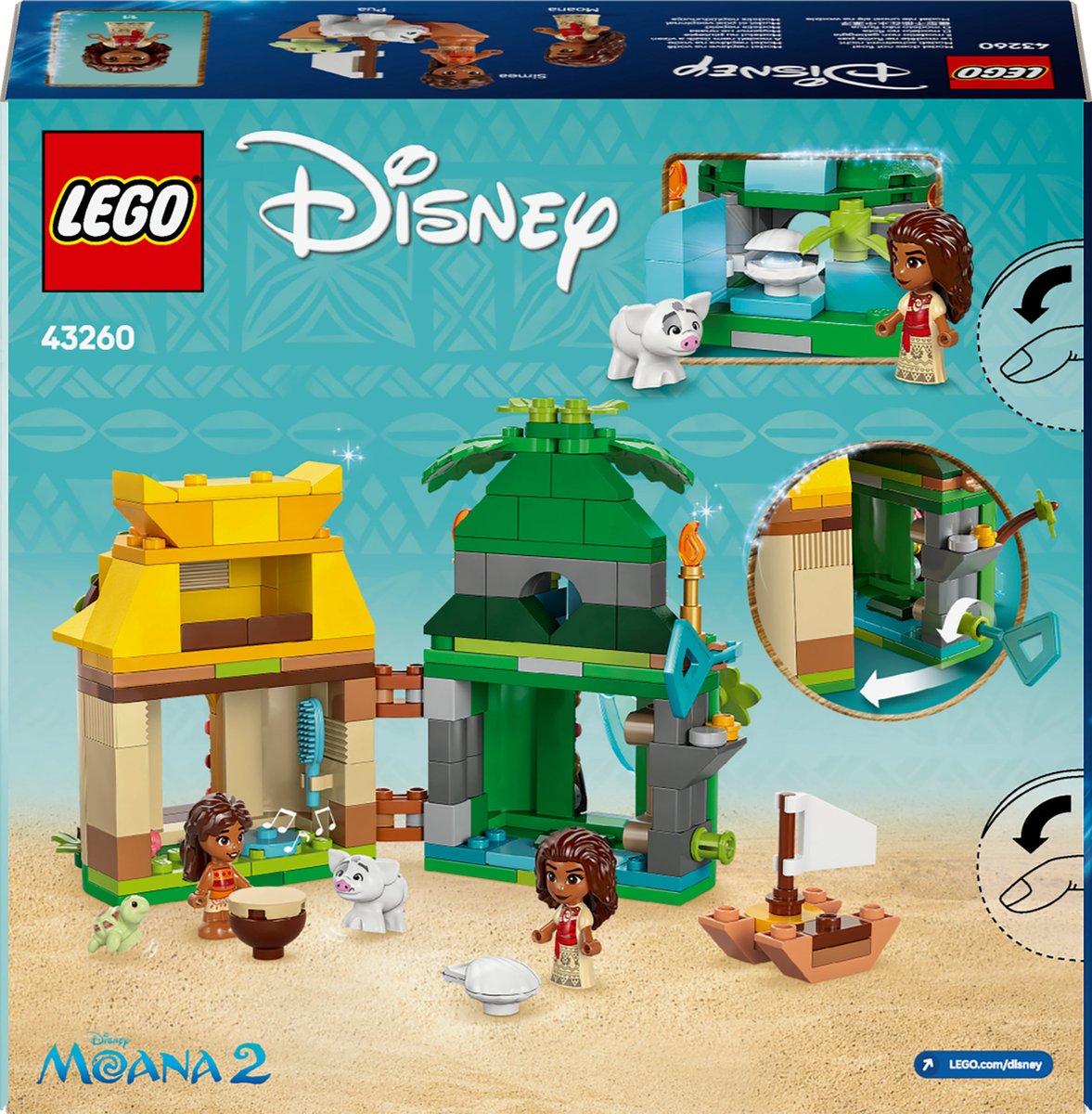 LEGO Disney Princess Moana's Speeleiland - 43260