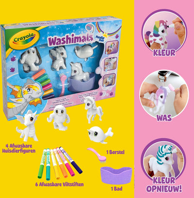 Crayola Washimals Fantasie Dieren Speelset
