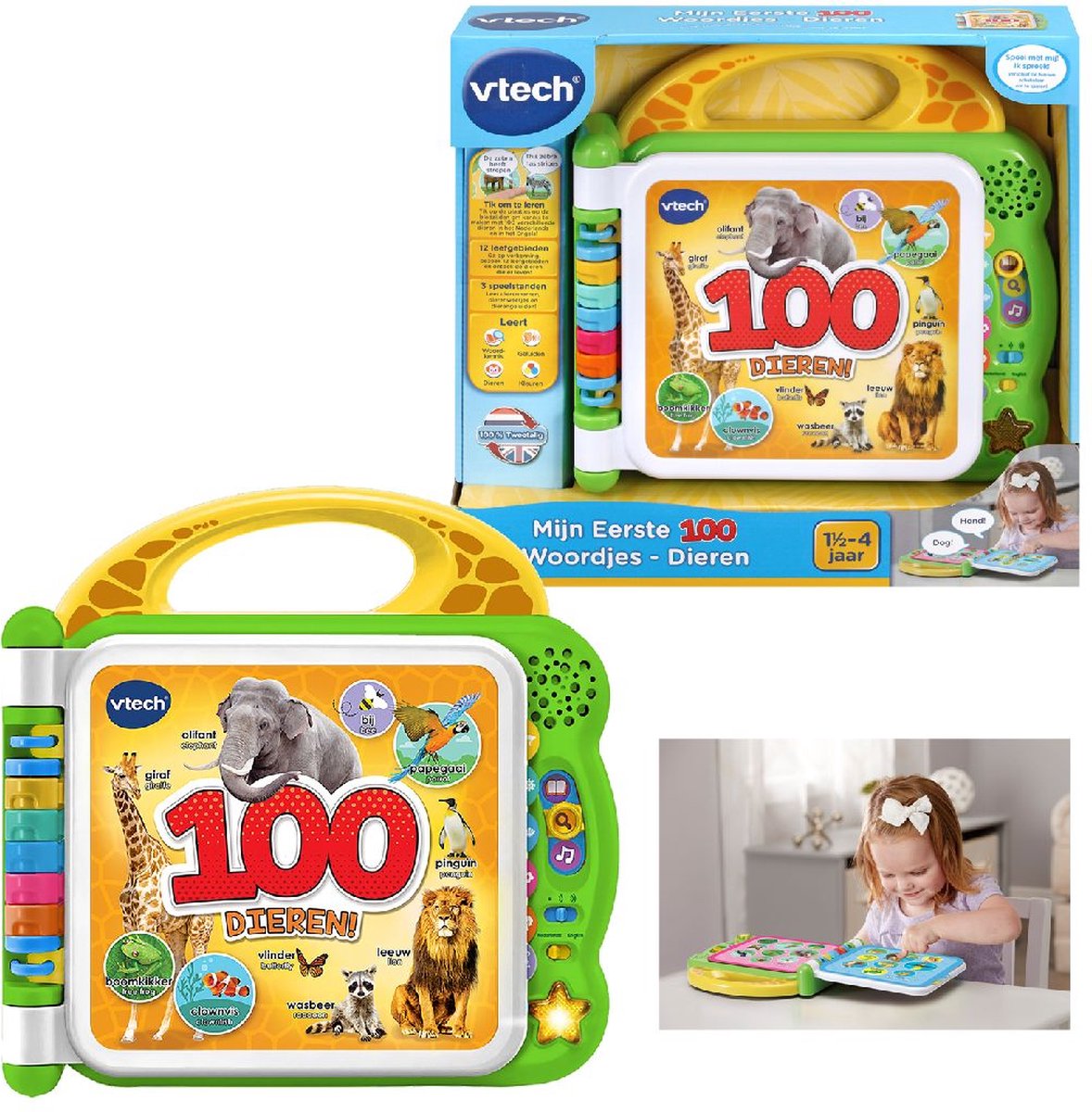VTech Mijn Eerste 100 Woordjes - Dierenboek