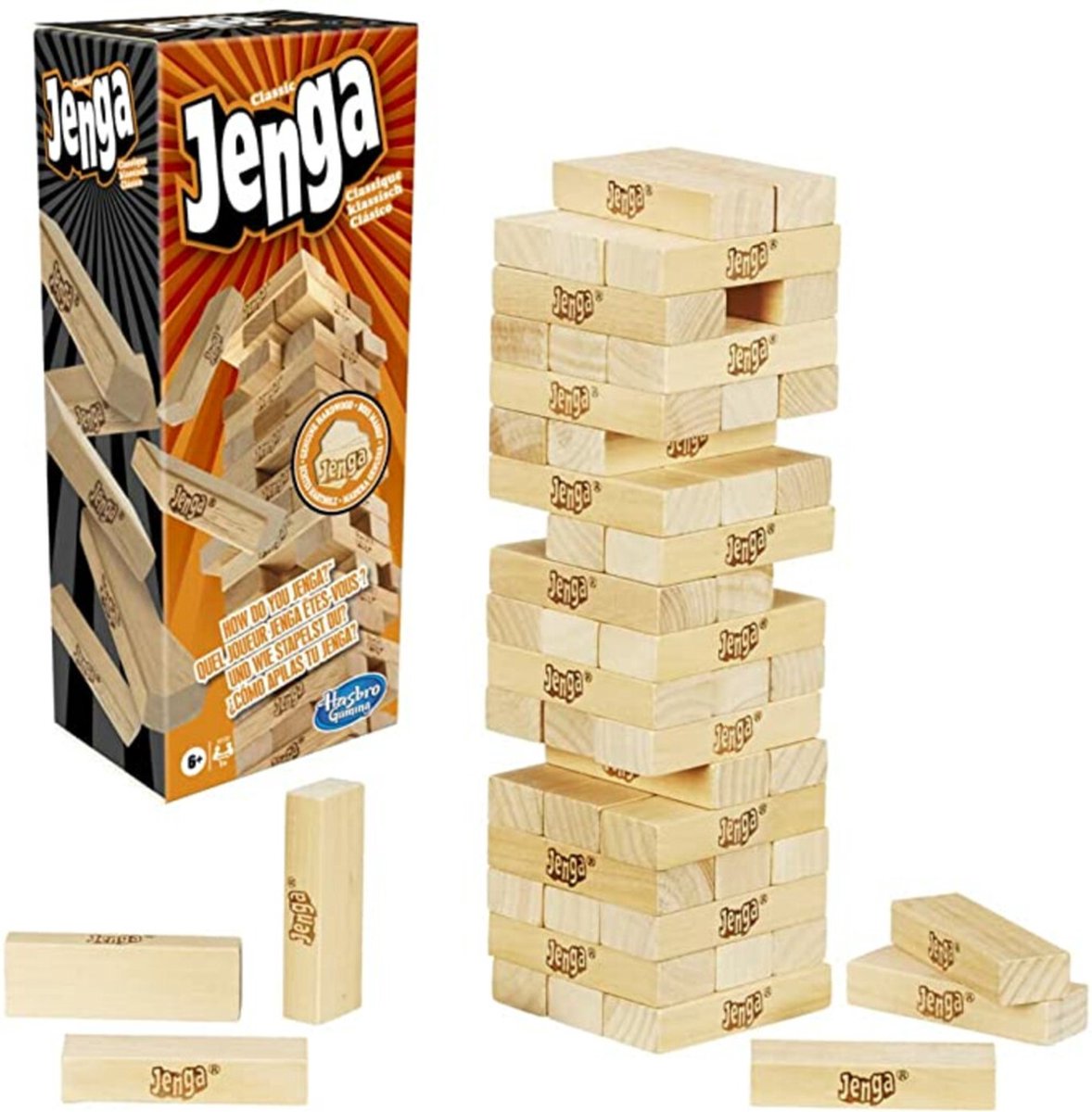 Hasbro Gaming Jenga - Houten Behendigheidsspel