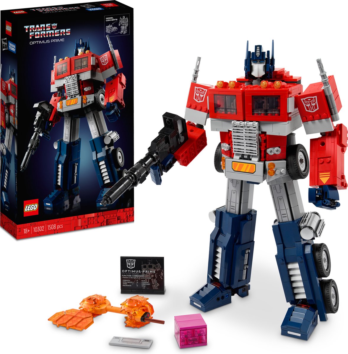 LEGO ICONS 10302 Optimus Prime Transformer Bouwset