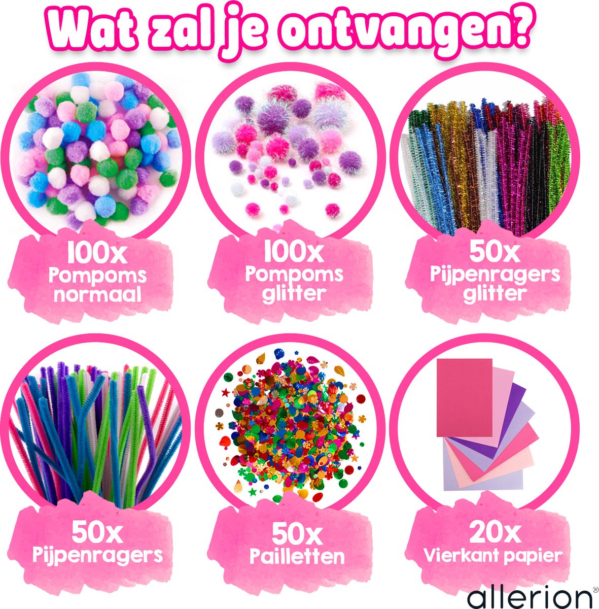 Allerion Glitter Knutselset Eenhoorn - 1043 Stuks