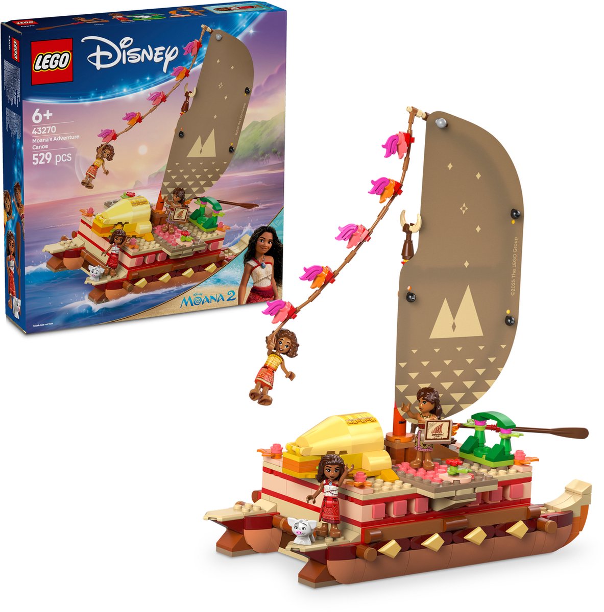 LEGO Disney Princess Moana's Avontuurlijke Kano - 43270