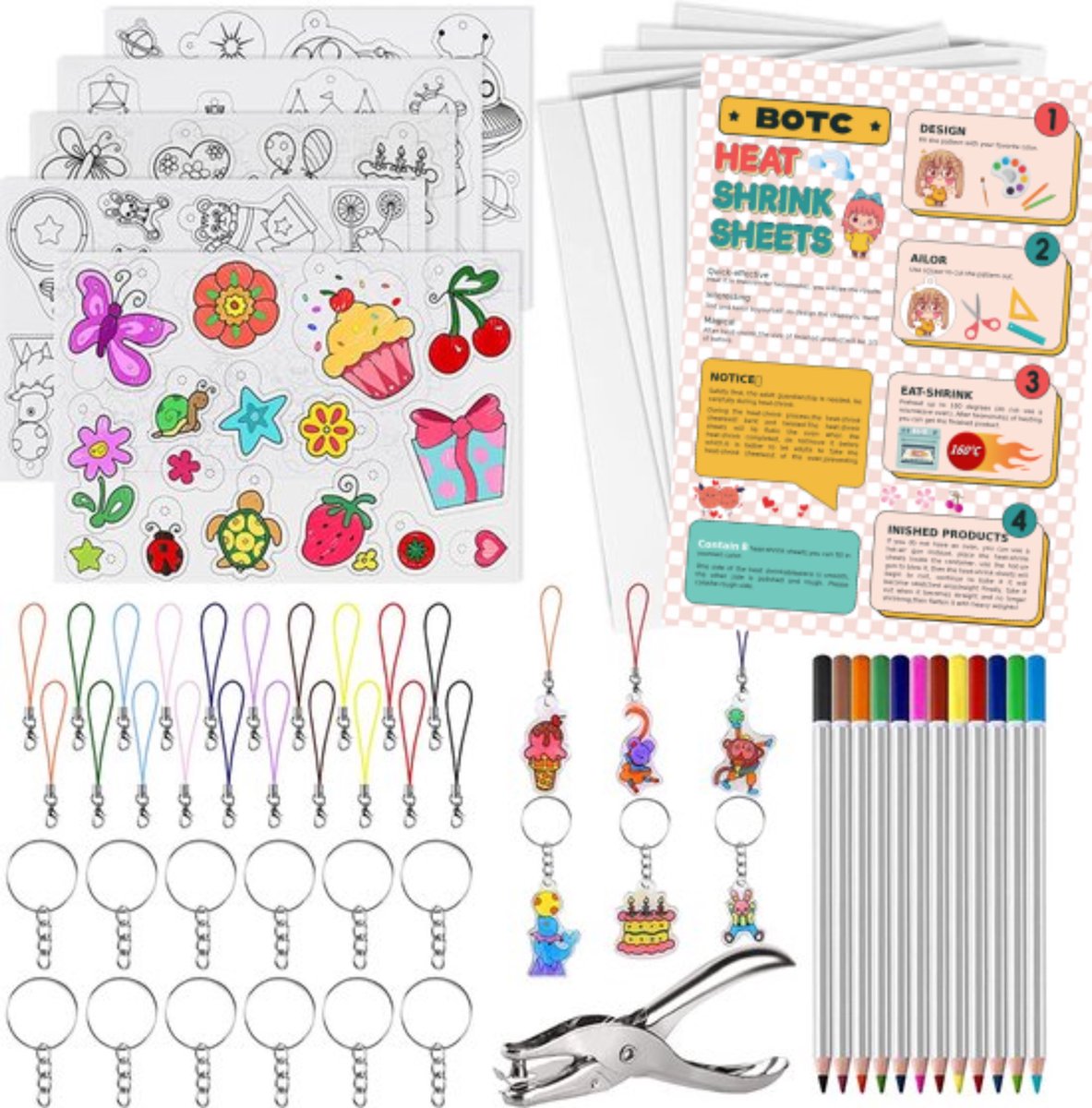 BOTC Krimpie Dinkie Knutselset 60-delig - Creatief Plezier