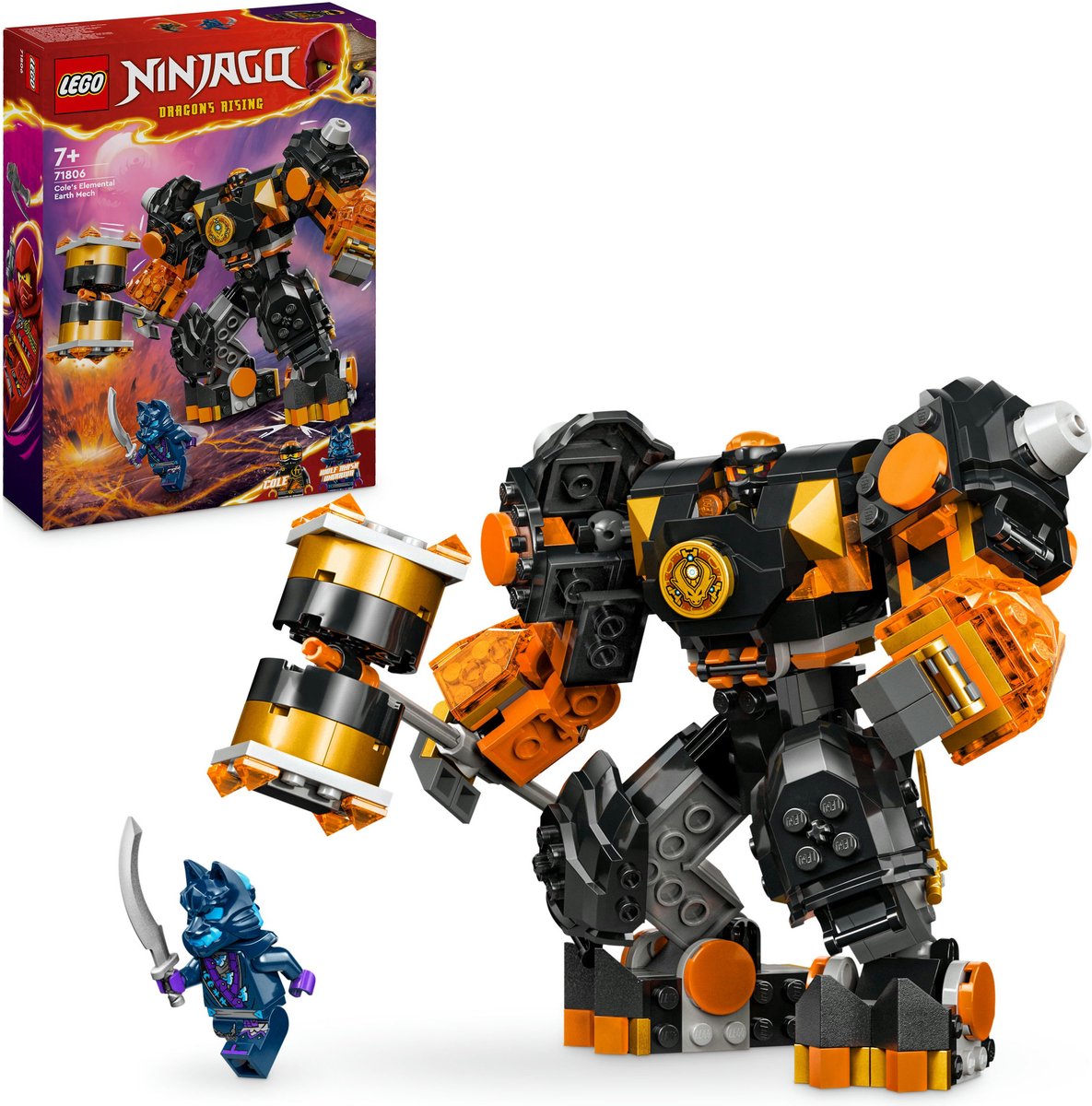 LEGO NINJAGO Elementaire Aardrobot van Cole - 71806