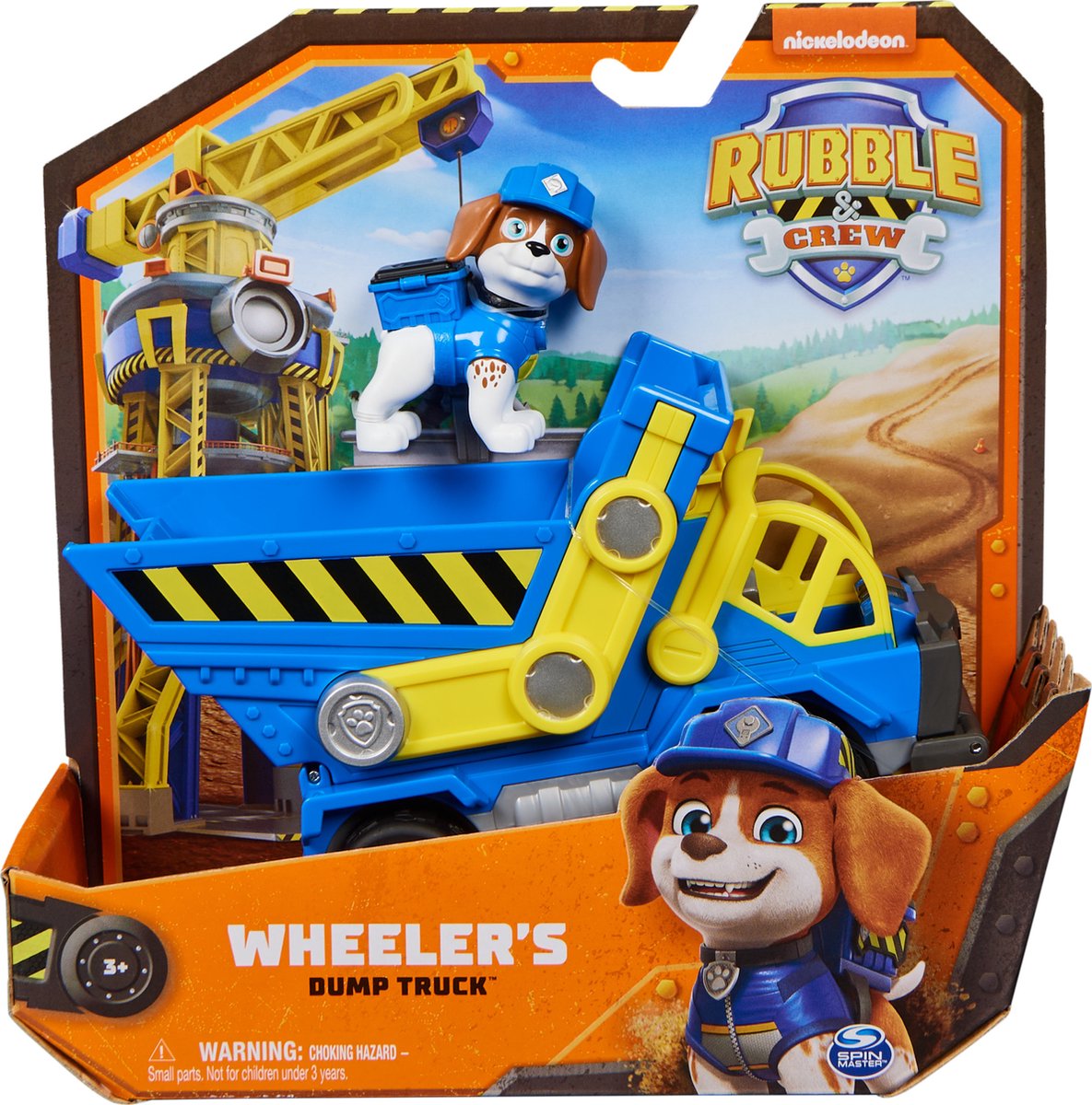 Rubble & Crew Kiepwagen Wheeler met Speelfiguur en Beweegbare Delen