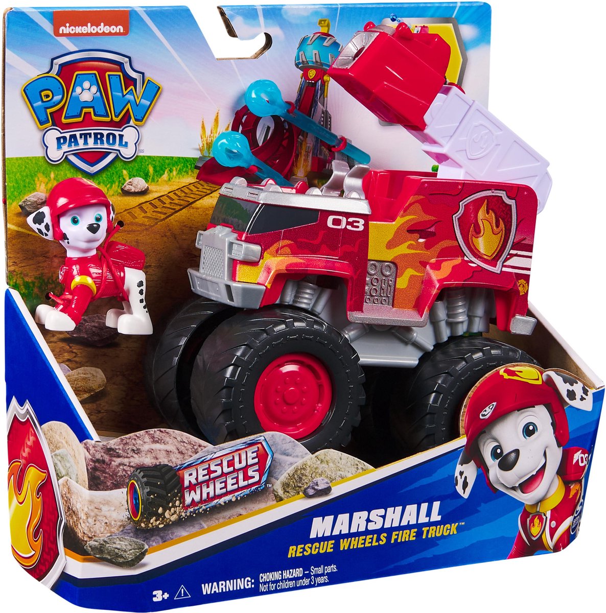 PAW Patrol Brandweertruck met Marshall Speelfiguur