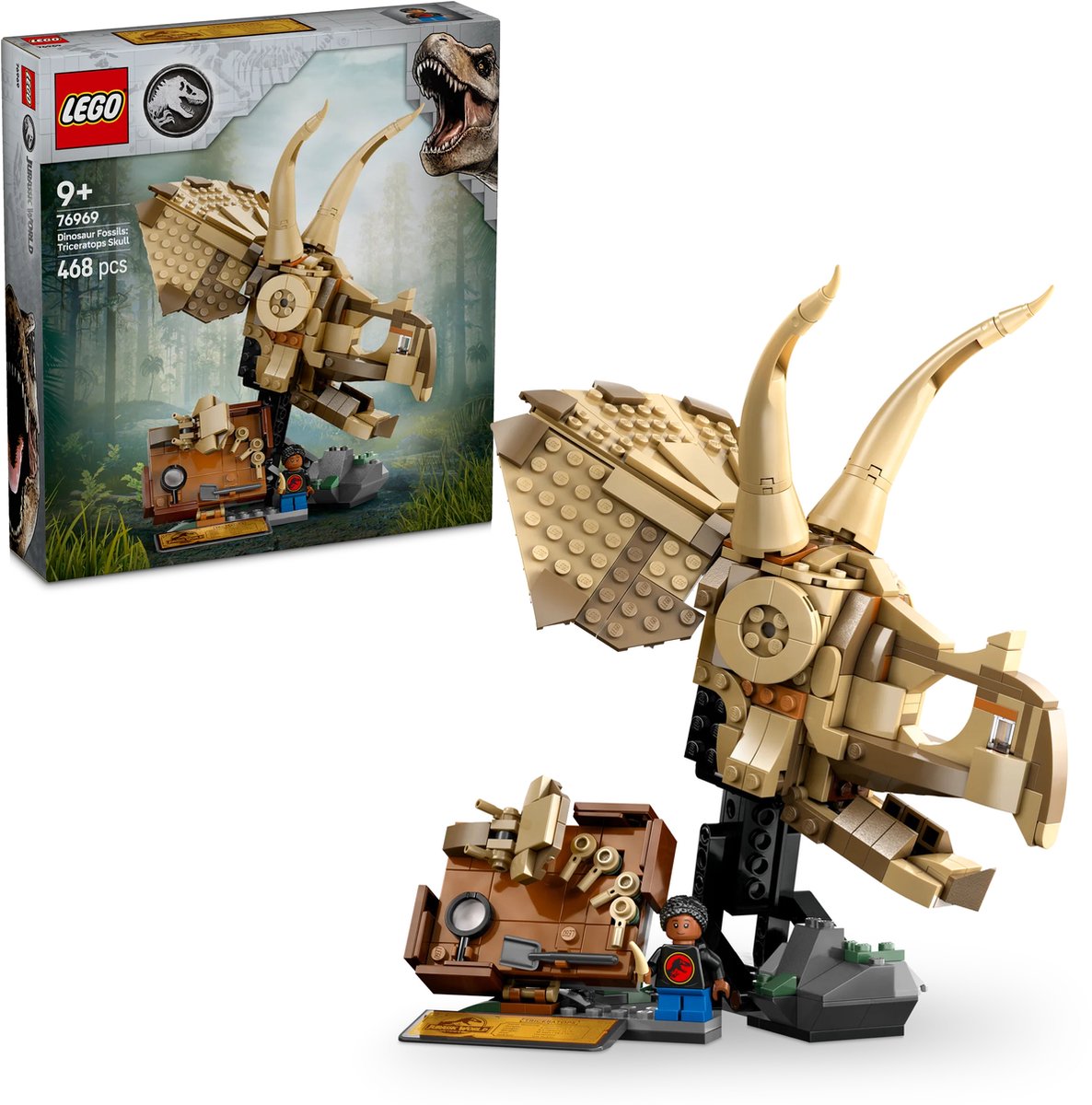LEGO Jurassic World Triceratops Fossielen Schedel - 76969
