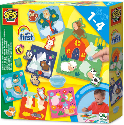 SES Creative Mijn Eerste Dierenhuisjes Collageset