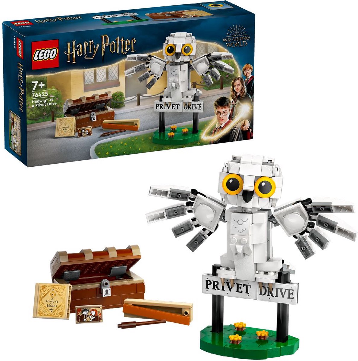 LEGO Harry Potter Hedwig op Ligusterlaan 4 - 76425