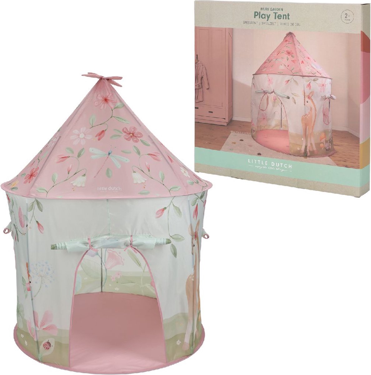 Rubo Toys Little Dutch Feeëntuin Speeltent - Roze