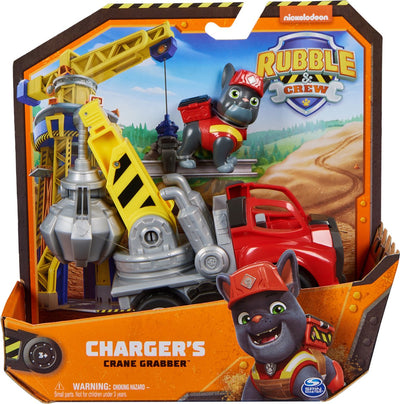 Rubble & Crew Charger's Kraanwagen met Speelfiguur en Beweegbare Delen