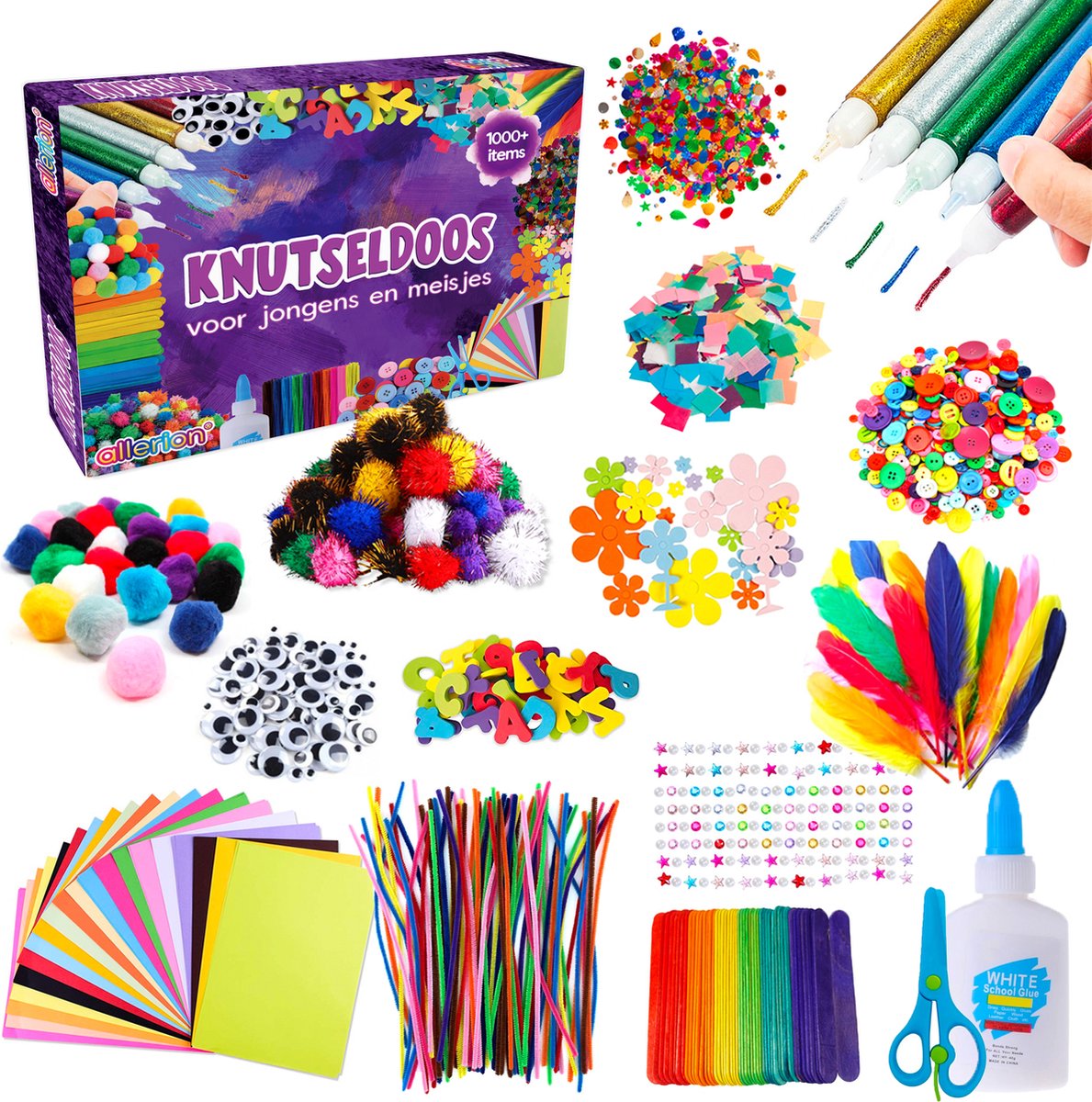 Allerion® Complete Ambachtelijke Knutselset - 375 Accessoires