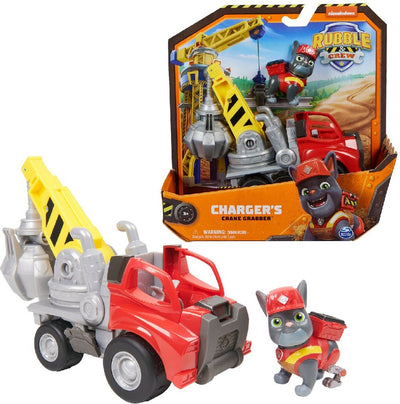 Rubble & Crew Charger's Kraanwagen met Speelfiguur en Beweegbare Delen