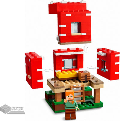 LEGO Minecraft De Champignonhuis Bouwset - 21179