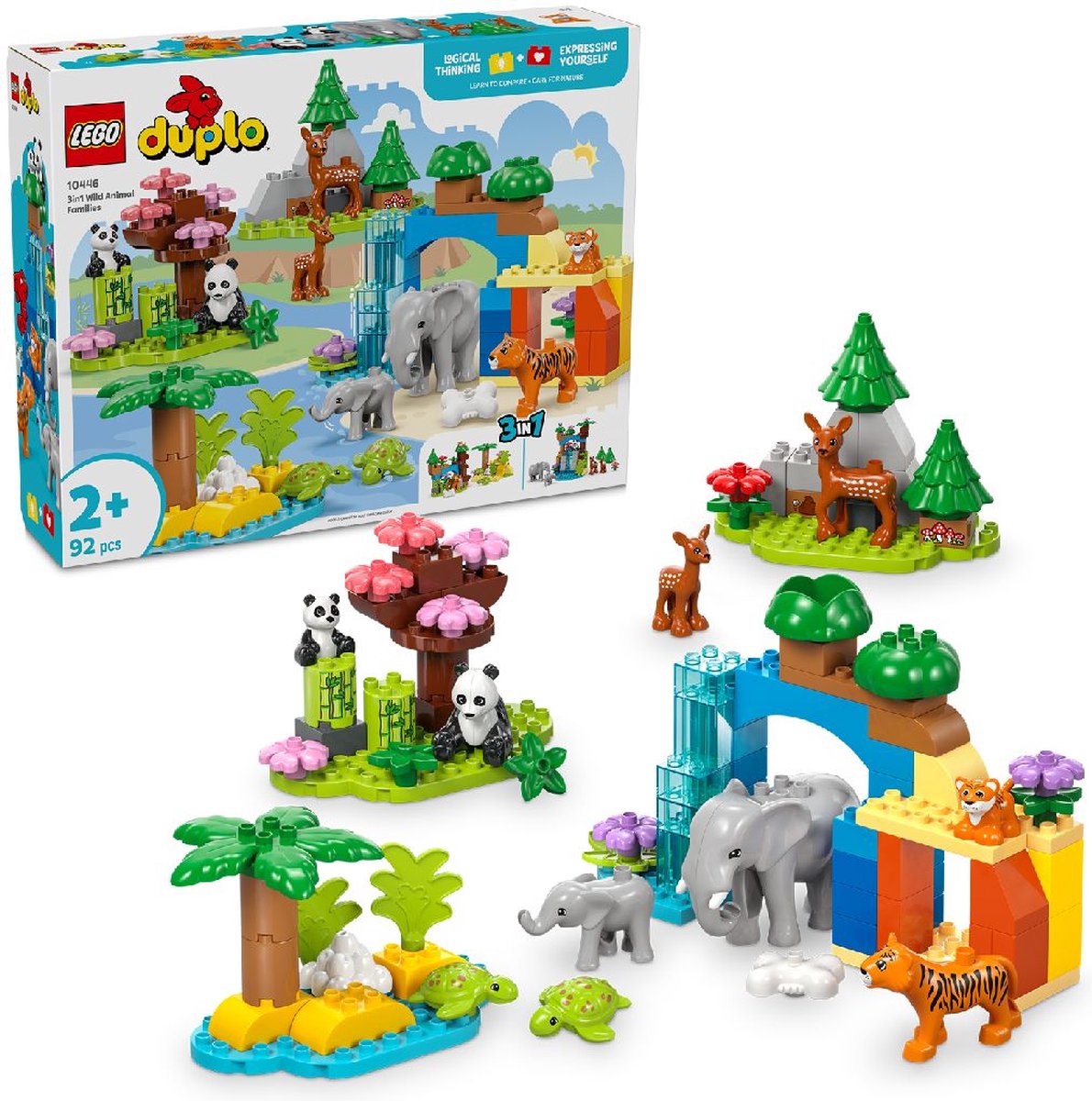 LEGO DUPLO City 3-in-1 Wilde Dierenfamilies - 10446
