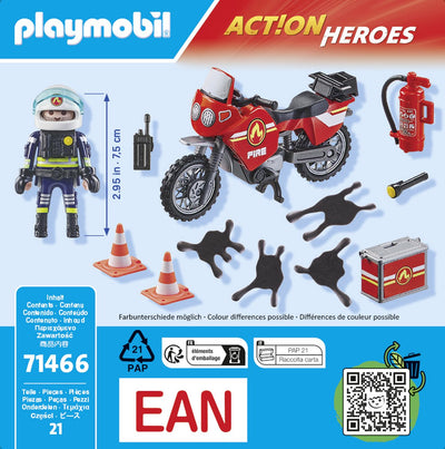 PLAYMOBIL Actiehelden Brandweer bij Ongeval - 71466