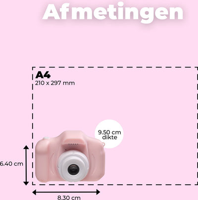 Denver Kinder Selfiecamera 2-in-1 40MP Full HD - KCA1340 - Roze